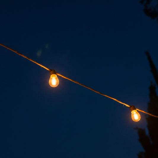 Solar-Lichterkette 10 warmweiße transparente LED-Leuchtmittel FANTASY CORD SOLAR 7,45m