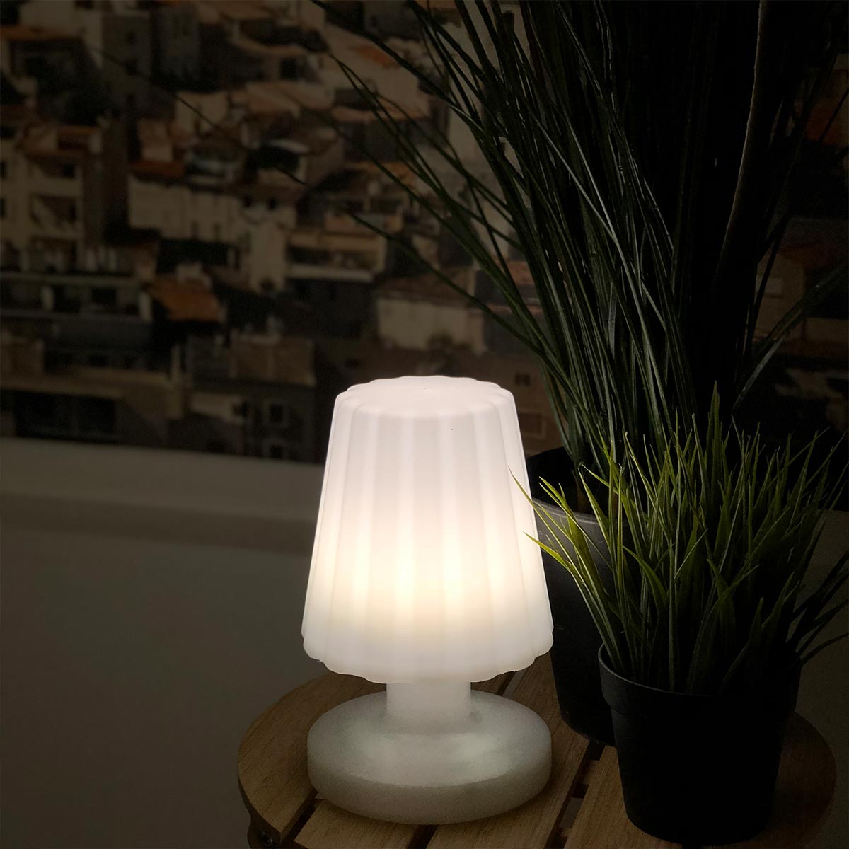 Lumisky Lot de 2 Lampe de table sans fil LED 2x STANDY MINI ROCK