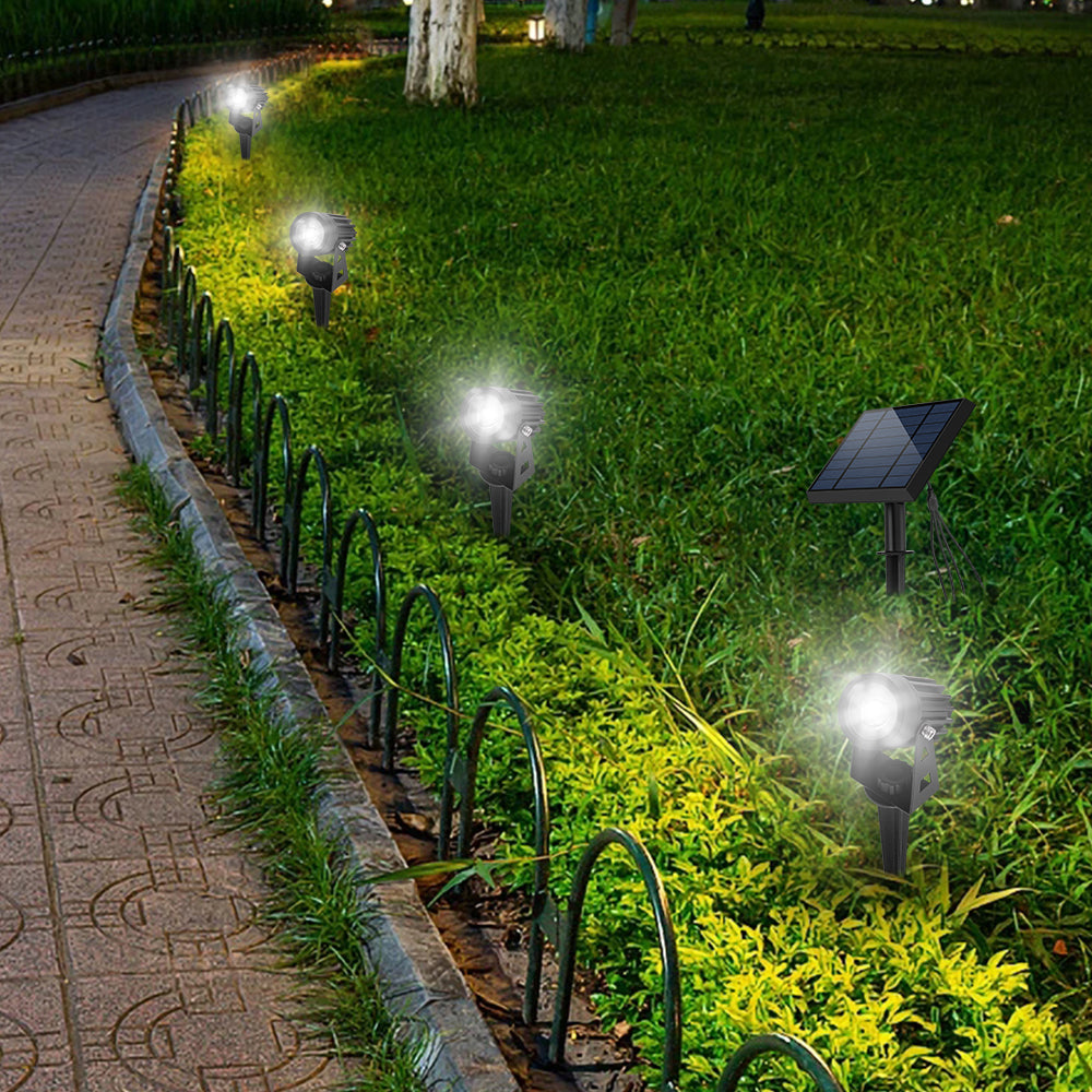 BESTA - Lampes solaires sur piquet de jardin – Lot de 2 lanternes