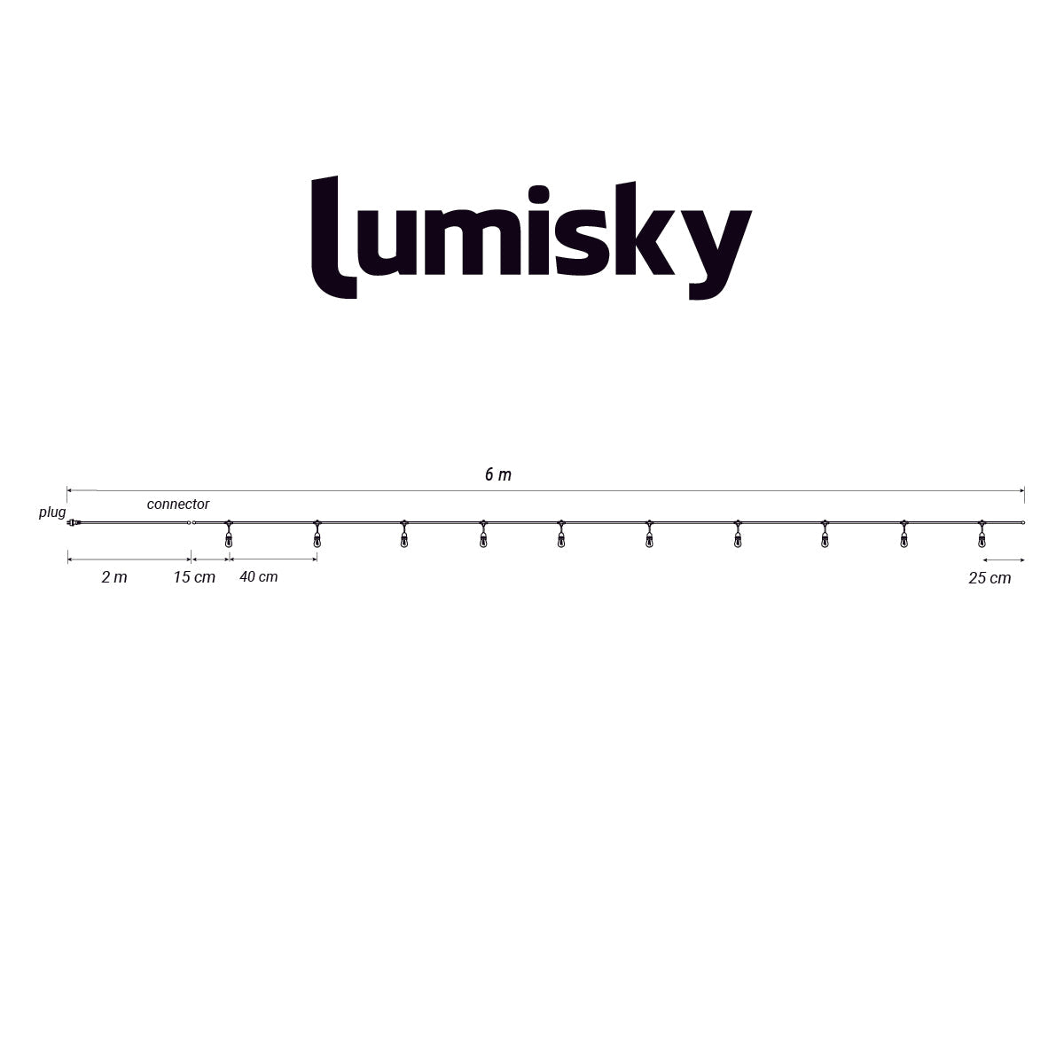 20 x MAFY LIGHT CONNECTABLE 82M