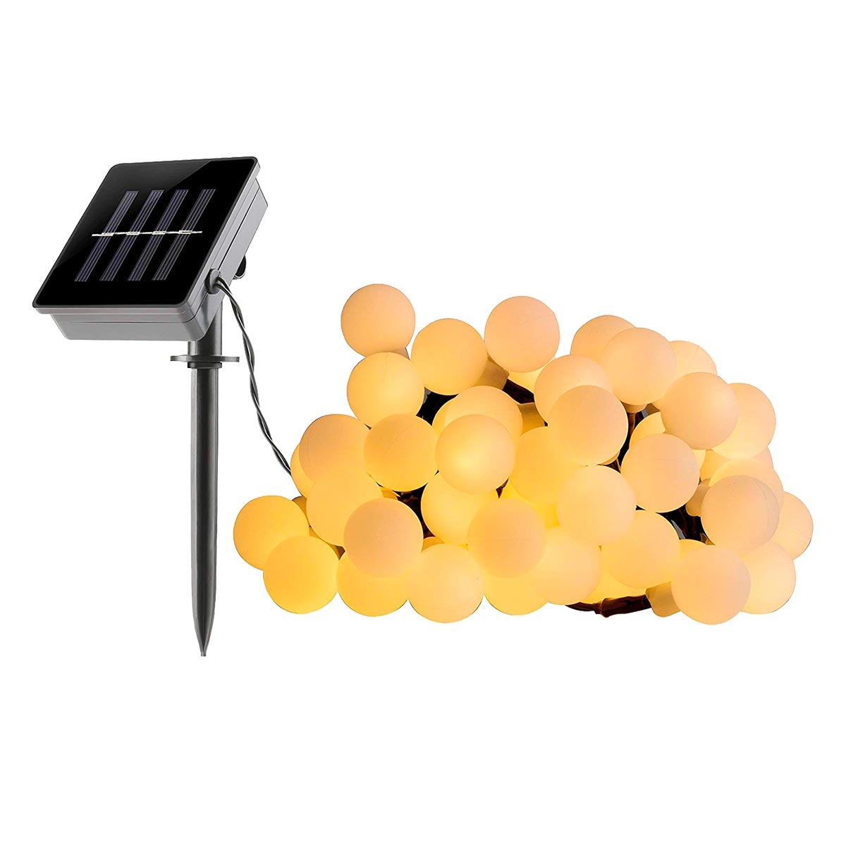 BILLY 6,90 m warmweiße 60 LED Solar-Lichterkette