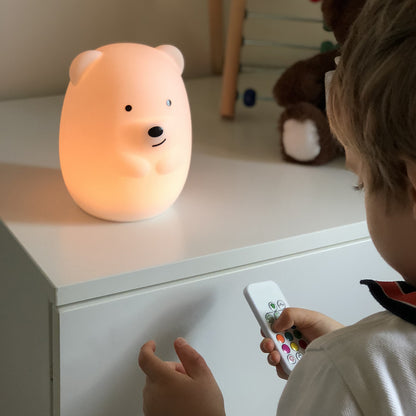TEDDY mehrfarbiges dimmbares LED-Soft-Touch-Soft-Touch-Bär-Baby-Nachtlicht H19cm