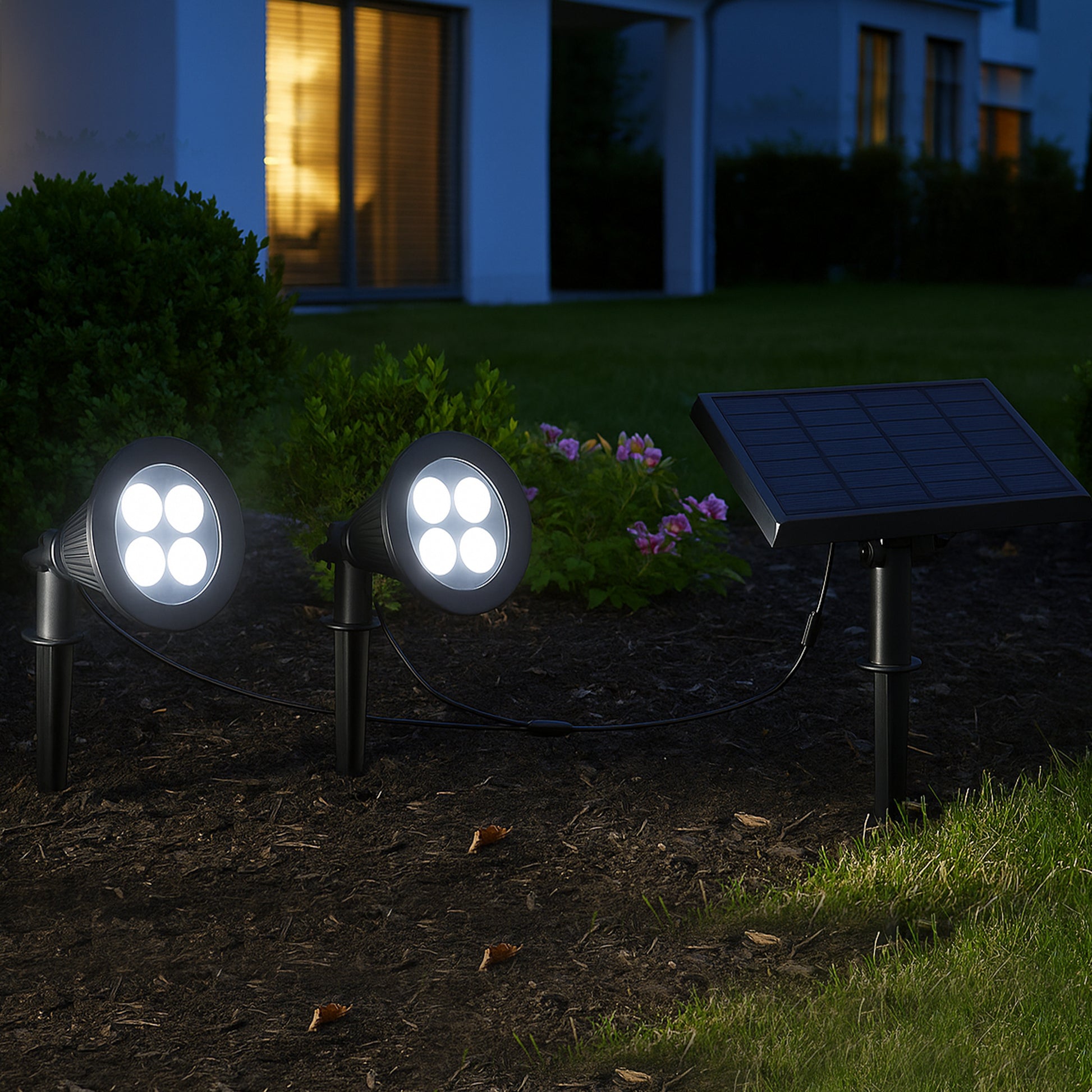 Lot de 2 Guirlande Solaire Exterieur Jardin, Guirlande lumineuse Lot de 2 Guirlande Solaire Exterieur Jardin, Guirlande lumineuse