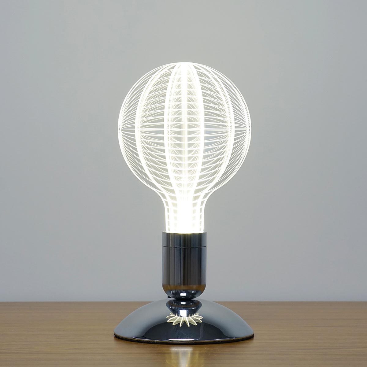 Ampoule LED plexiglass transparent E27 blanc chaud BIG GALAXY H21cm - REDDECO.com