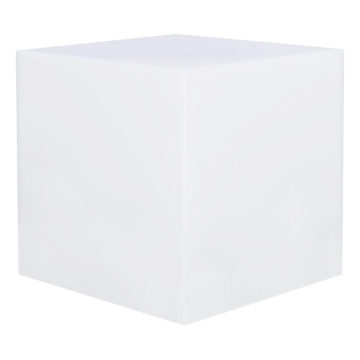 Cube lumineux sans fil LED multicolore dimmable CARRY 30cm avec télécommande et socle à induction - REDDECO.com