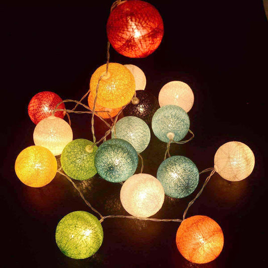 TOPYIYI Guirlande lumineuse, 10M 80 LED Guirlande lumineuse boules, IP65 guirlande  lumineuse Intérieur/exterieur decoration pour Noël Halloween Chambre Jardin  (Blanc chaud) [Classe énergétique A+++]