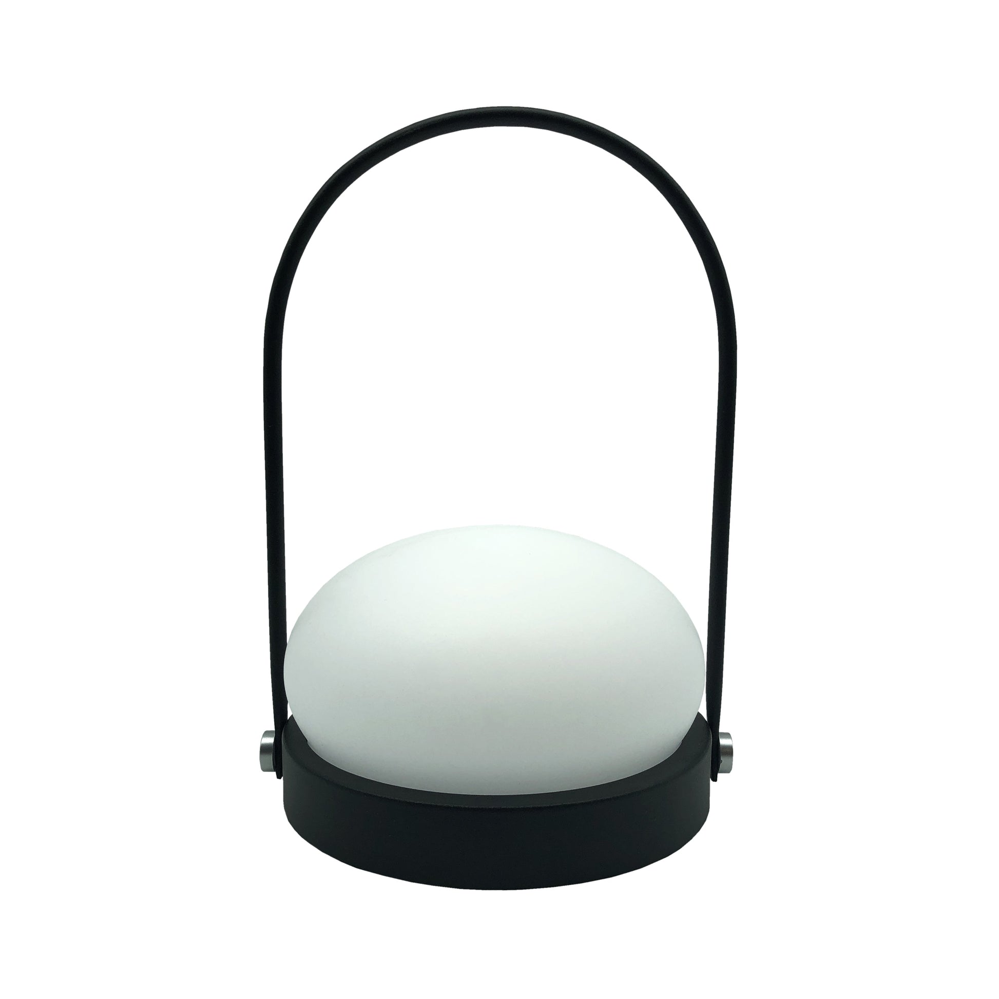Lampe de table sans fil led standy mini beige acier h25cm - Conforama