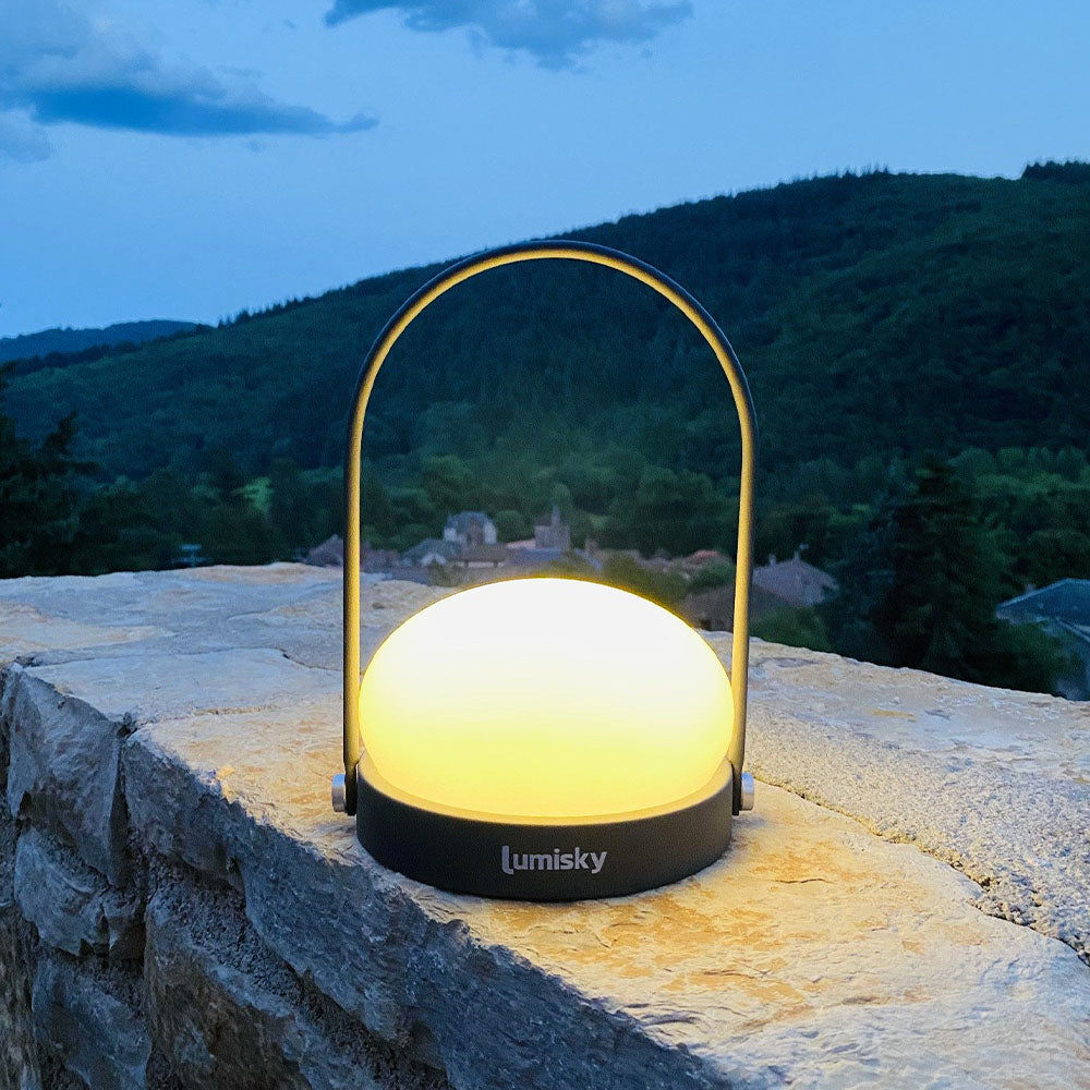 Mini lampe à poser rechargeable sans fil LED blanc - LUMISKY - Mr