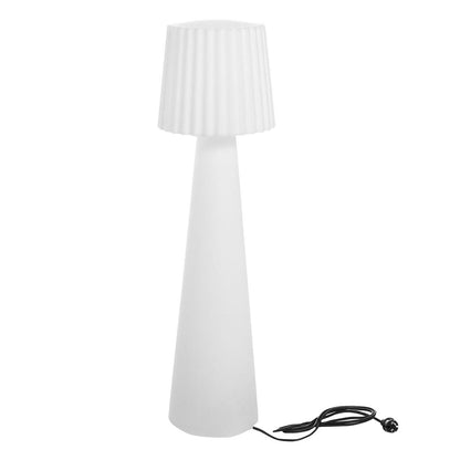 Lampadaire lumineux design filaire abat-jour ondulé pour extérieur éclairage puissant LED blanc LADY H150cm culot E27 - REDDECO.com