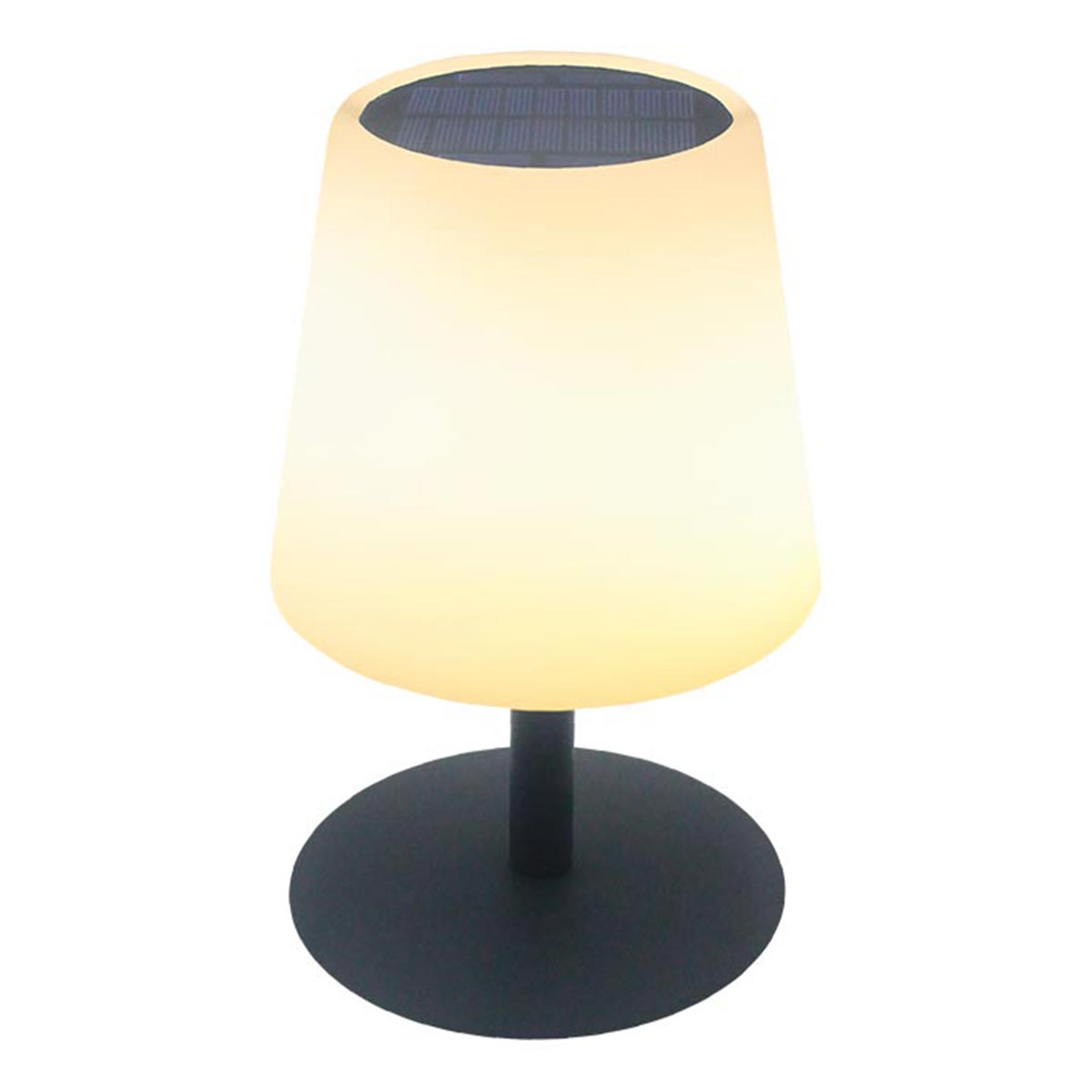 Lampe de table solaire et rechargeable LED blanc chaud/blanc dimmable STANDY TINY SOLAR H25cm - REDDECO.com