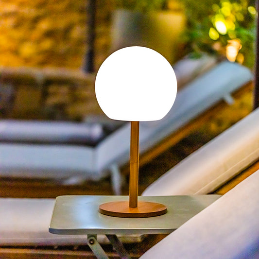 HOSWTLY Lampe de table sans fil, lampe de table LED rechargeable avec blanc  chaud 8 couleurs